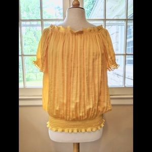 NWOT Diane Von Furstenberg Marcus Buttercup Top